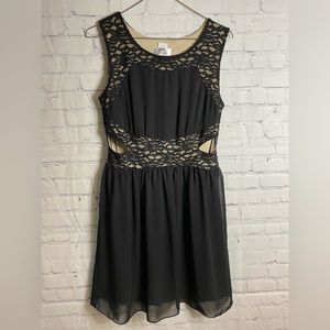 Sweet Storm lace dress with cut outs size large